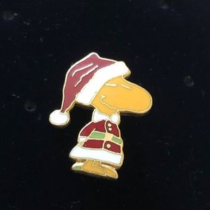 Vintage Aviva Enamel Pin / Brooch Santa Claus Woodstock